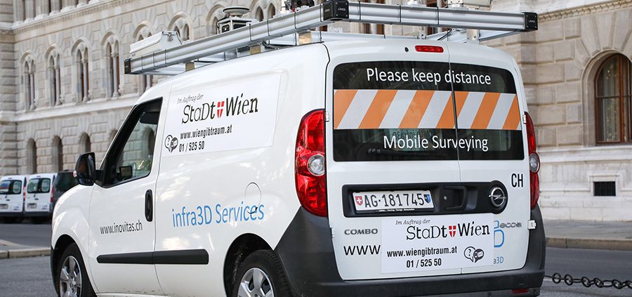 Fahrzeug zur Vermessung "Mobile Mapping"