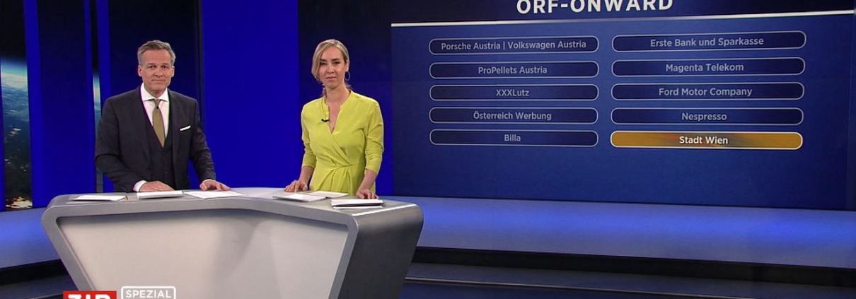 Preisverleihung in der ORF-Sendung ZIB spezial