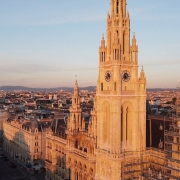 Blick über das Rathaus Wien
