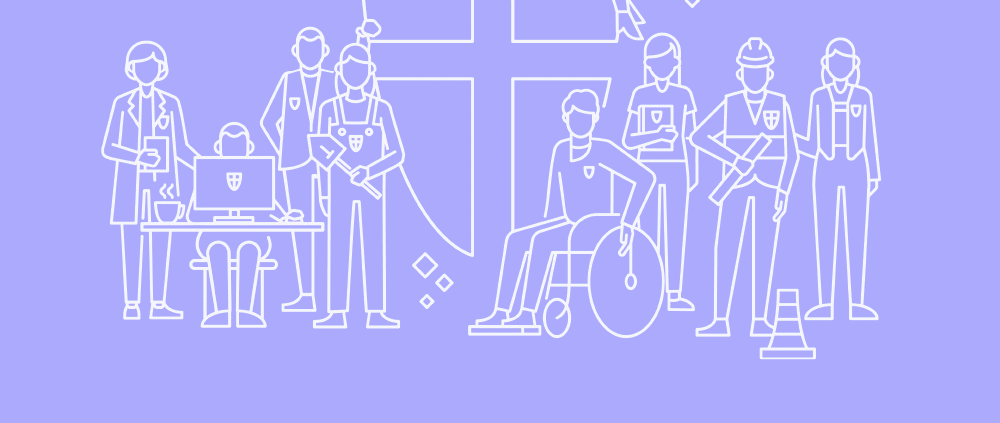 Wien Wappen mit Menschen