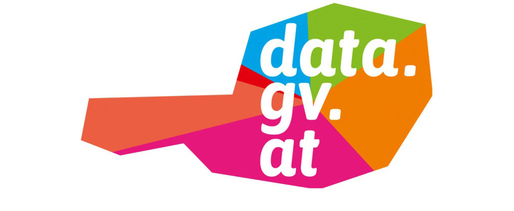 Logo in Österreich-Form, Schriftzug data.gv.at