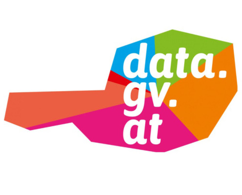 Logo in Österreich-Form, Schriftzug data.gv.at