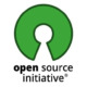 Symbol mit Schriftzug open source initiative