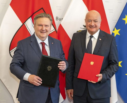 Bürgermeister Ludwig und Kanzler Stocker