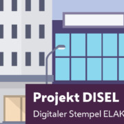 Grafik, Schriftzug Projekt DISEL, Digitaler Stempel ELAK