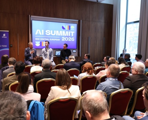 Vortrag in einem Saal