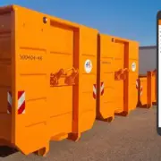 Mulde der MA 48, daneben ein Bild einer App