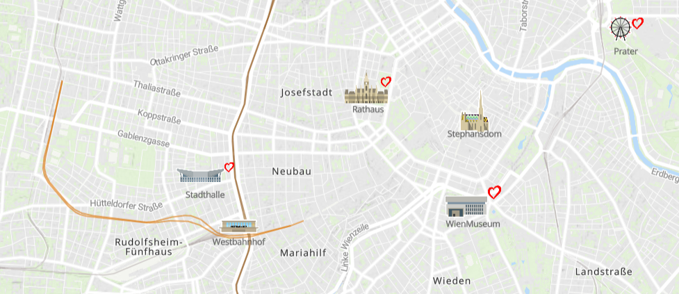 Stadtplanausschnitt